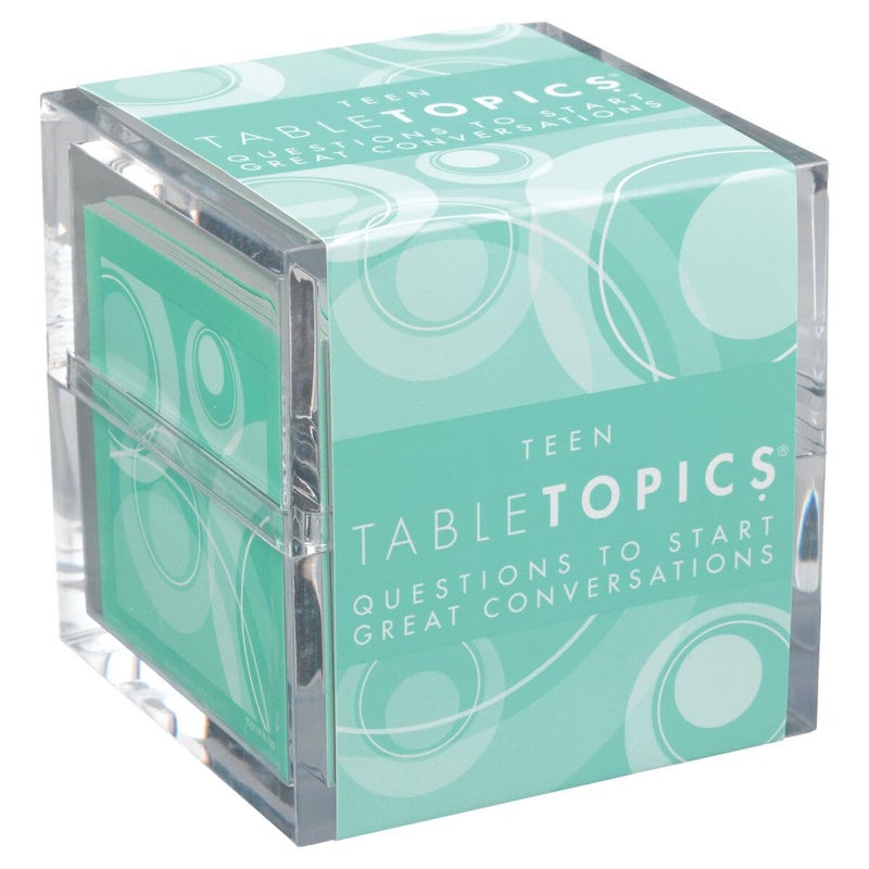 TableTopics Teen Conversation Cards for Teenagers with Their Family & Friends, 135 Fun Questions for Connection at Dinnertime, Hangouts, Game Night, & Classrooms - Image 1